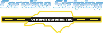 A logo for carolina striping of north carolina inc.