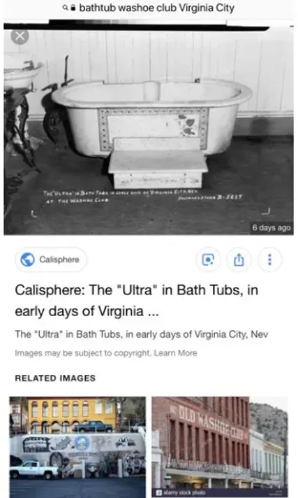 A black and white photo of a bathtub in virginia