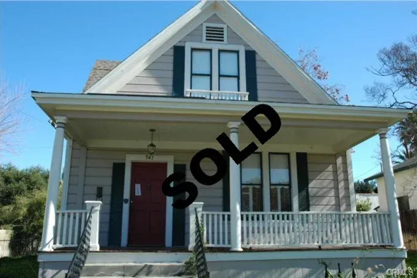 A picture of a house that has been sold