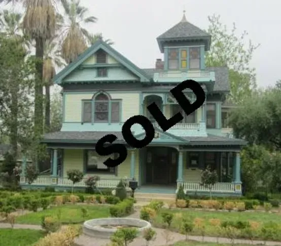 A picture of a house that has been sold