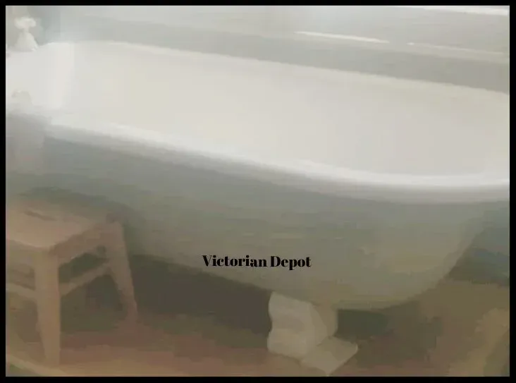 A bathtub with the words victorian depot on it