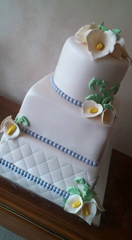 Custom Cake — Cake With Different Shapes Of Layer In Colorado Springs, CO