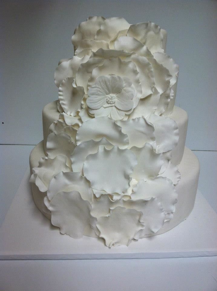 Cakes — Elegant White Beautiful Cake With Icing In Colorado Springs, CO