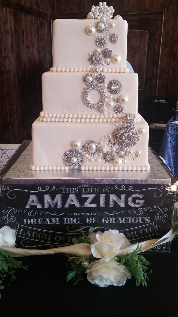 Wedding Cakes — Cake With Dedicaiton In Colorado Springs, CO