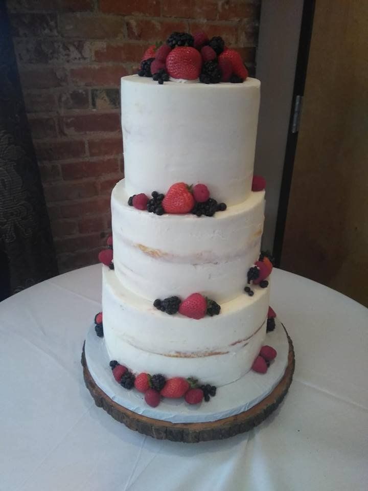 Fruit Cake — Three Layer Cake With Fruit berry In Colorado Springs, CO
