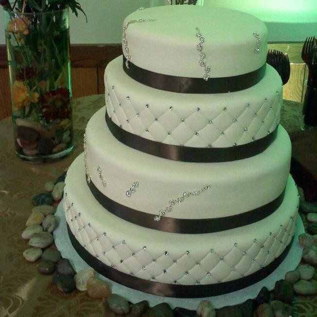 Elegant Wedding Cakes — Black And Silver Theme Of Wedding Cake In Colorado Springs, CO