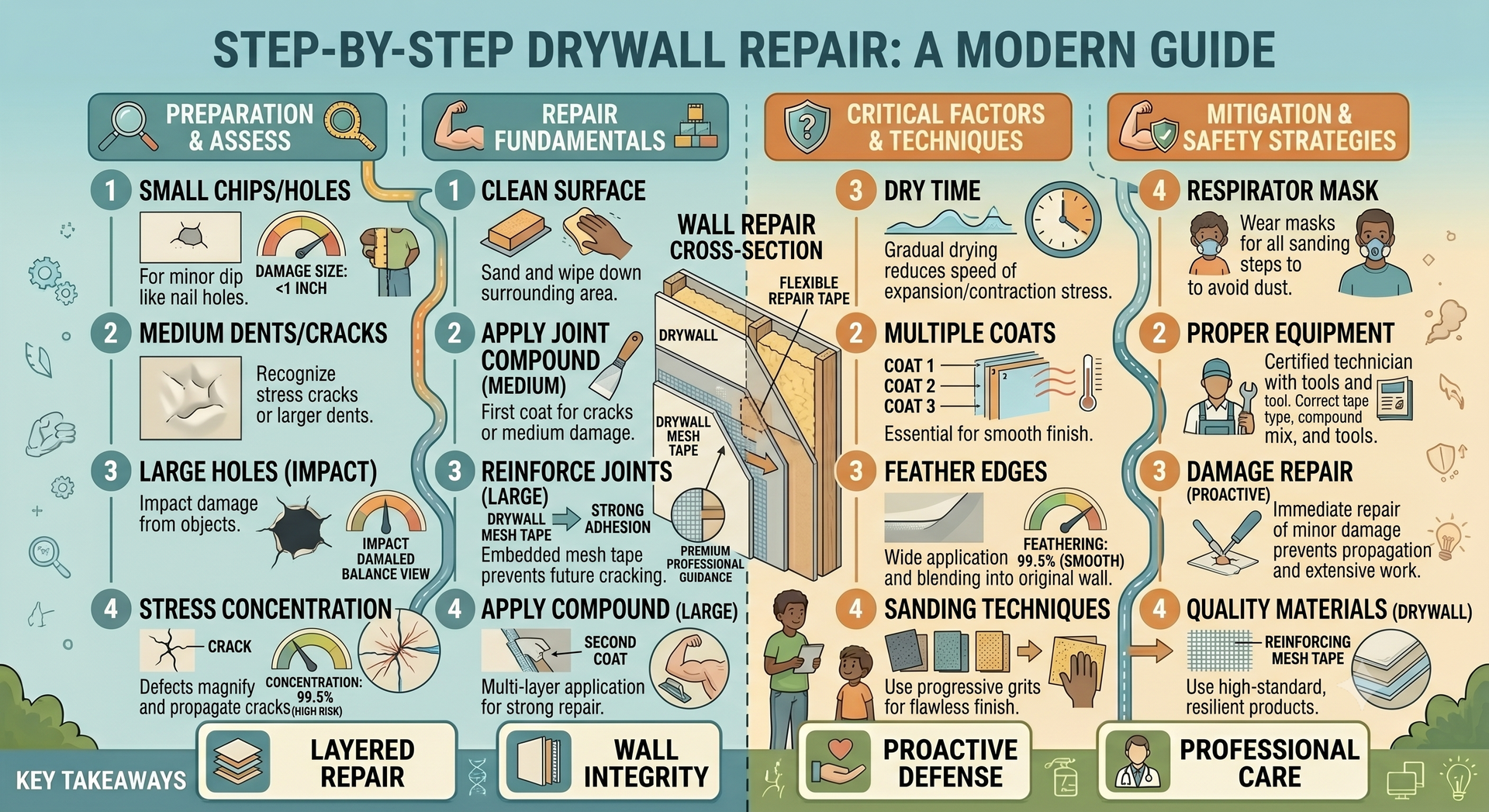 drywall repair and interior painting prep steps