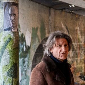 Burchard Dabinnus in Graffiti unnel