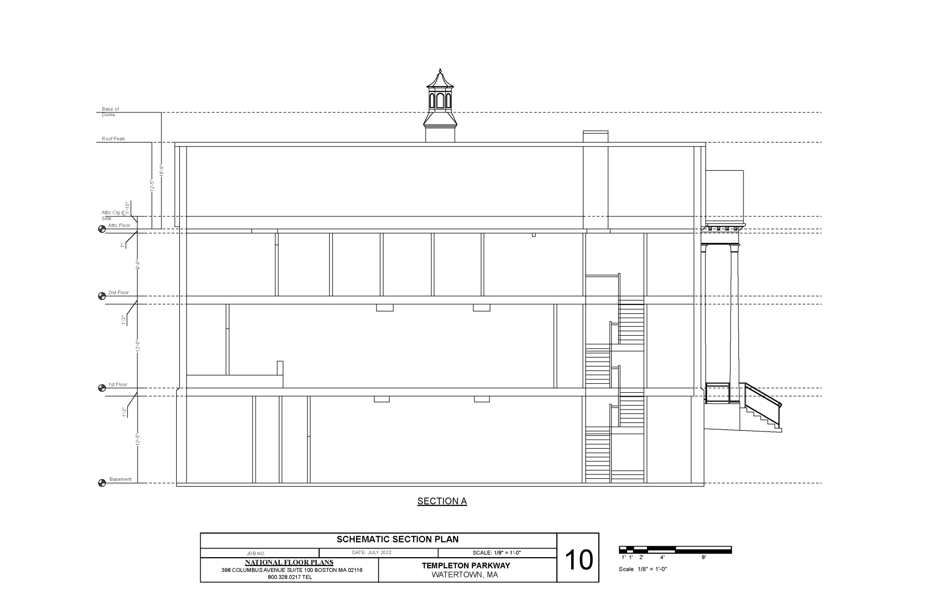 Sample of schematic section plan