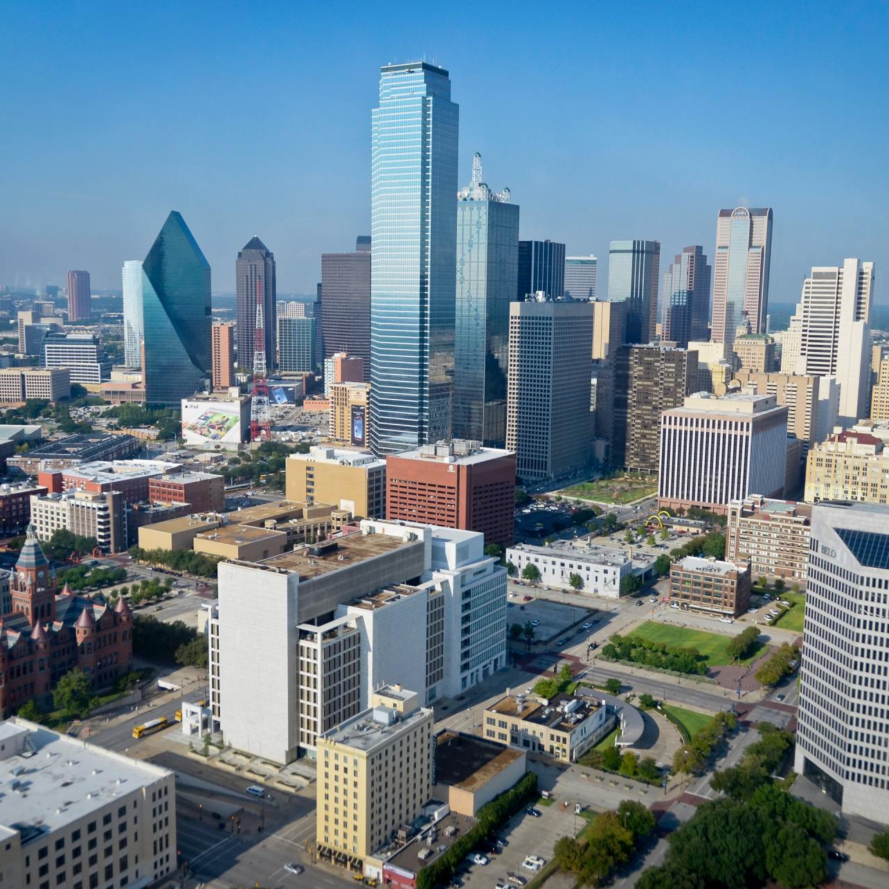 aerial photo of a city