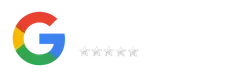 A google logo with three stars on a white background.