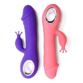 7 Speeds Rechargeable Silicone Penis Shape Vibrator with Rotation and Heating