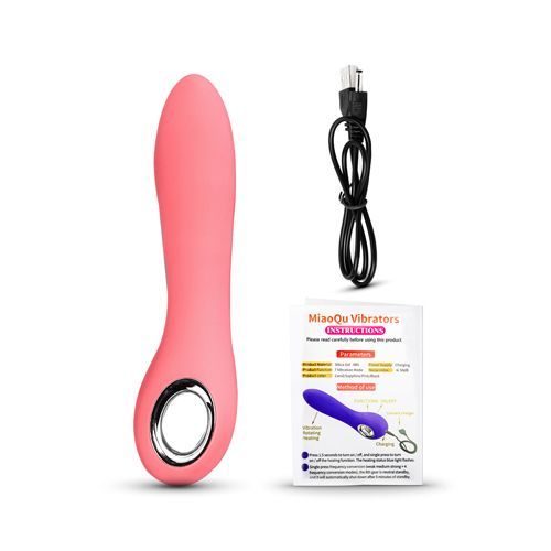 7 Speeds Rechargeable Silicone Vibrator with Rotation and Heating
