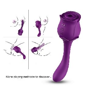 2-in-1 Rose Suction and Vibration Stimulator