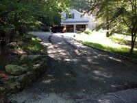 Driveway in Kinnelon prepped for paving - Driveway Paving in Boonton, NJ