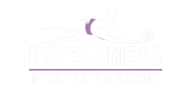 Logo bianco con figura stilizzata; testo “WAVES” in bianco, linea e figura viola chiaro; 