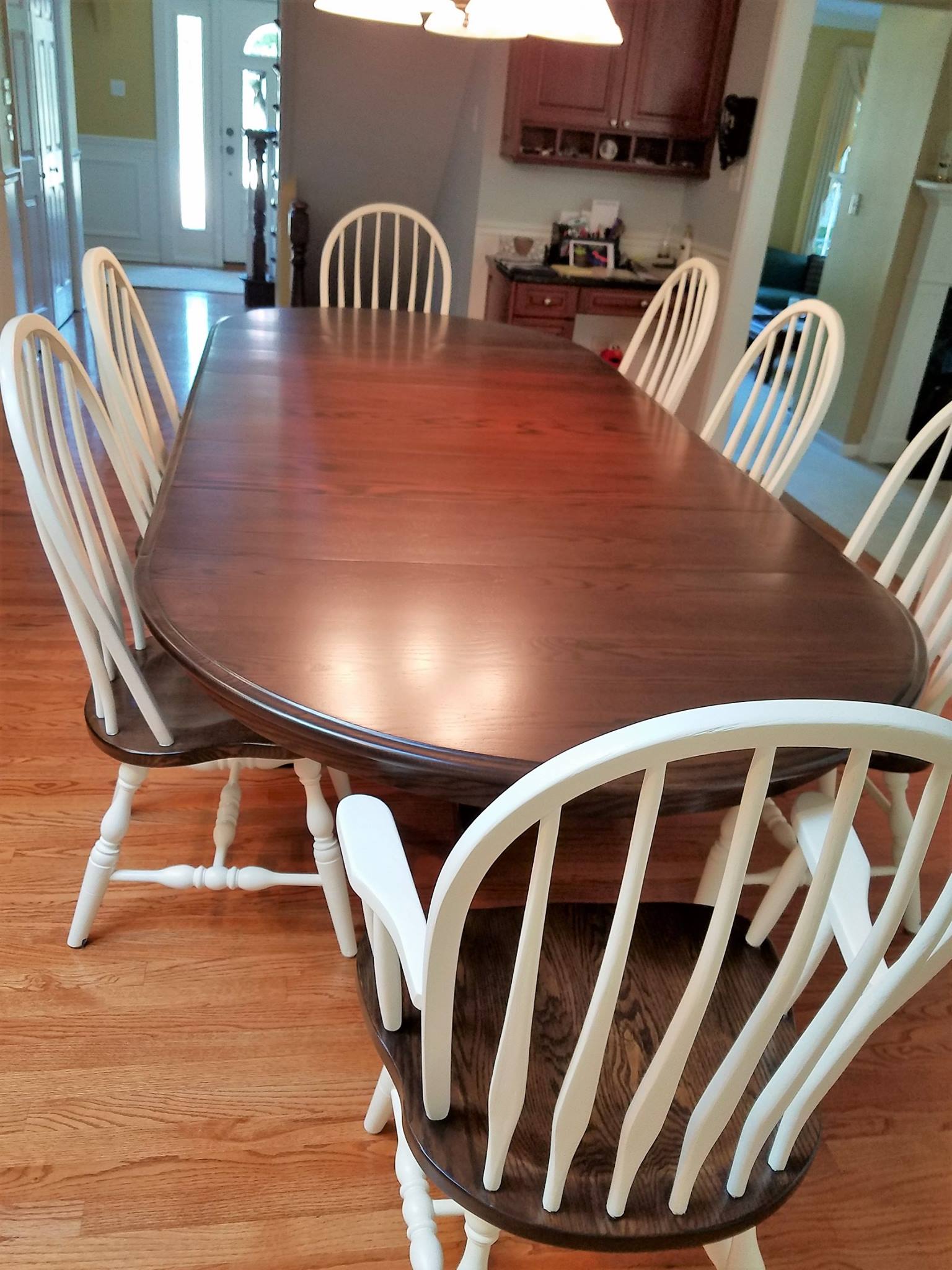 refinished kitchen table