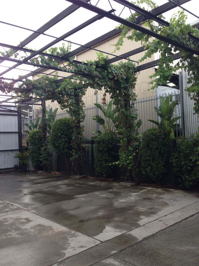 outside car park garden