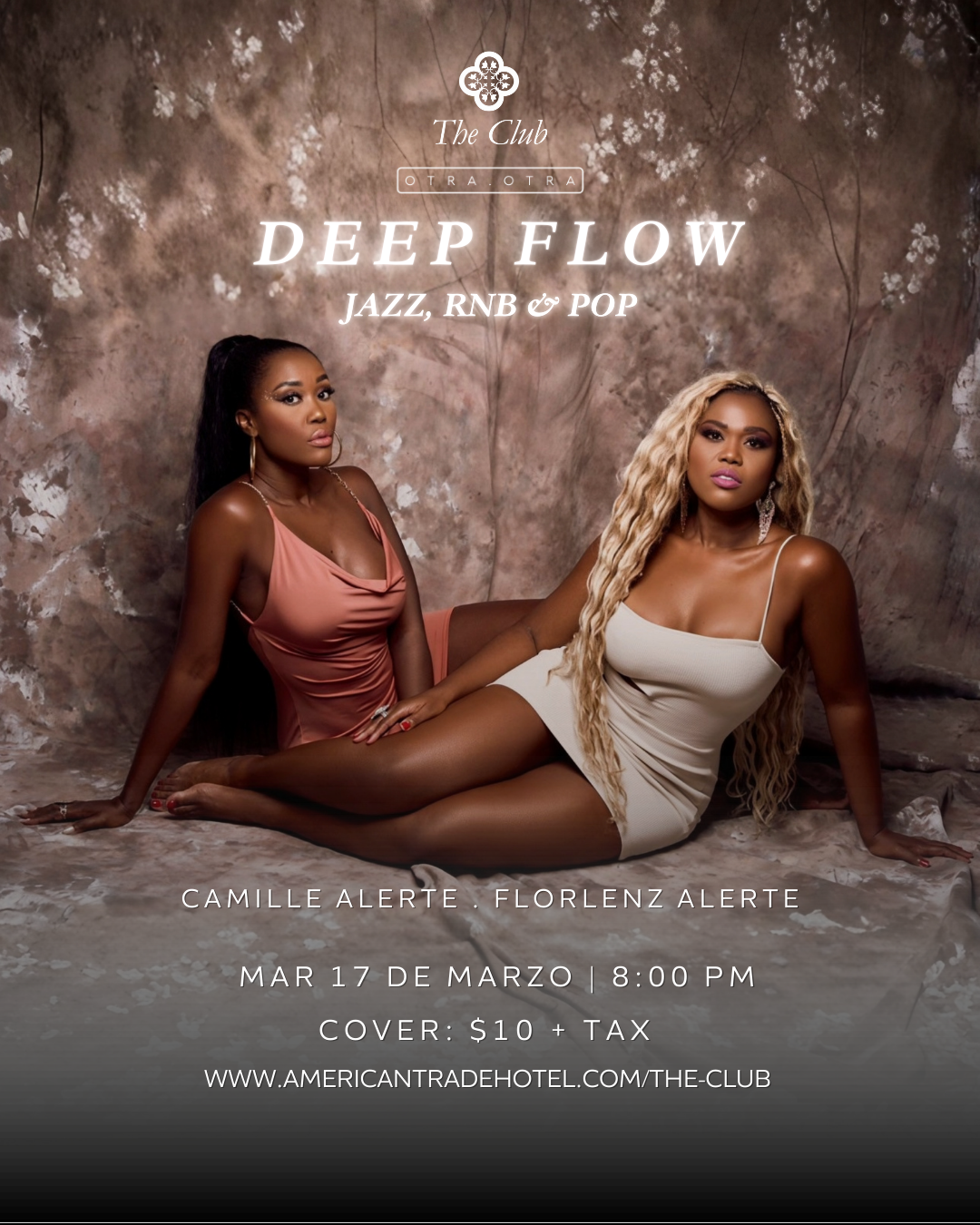 Poster: Emilio Martini & The New Quartet Ensemble performing live at The Fox. Musicians' photos surround event details.