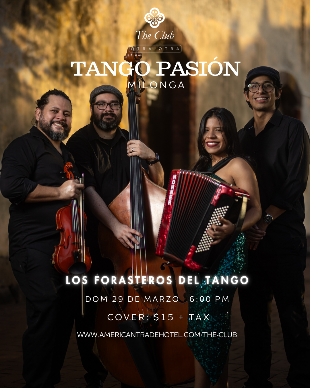 Jazz club poster: singer Geraldine Ehrman, black dress, holding a microphone.