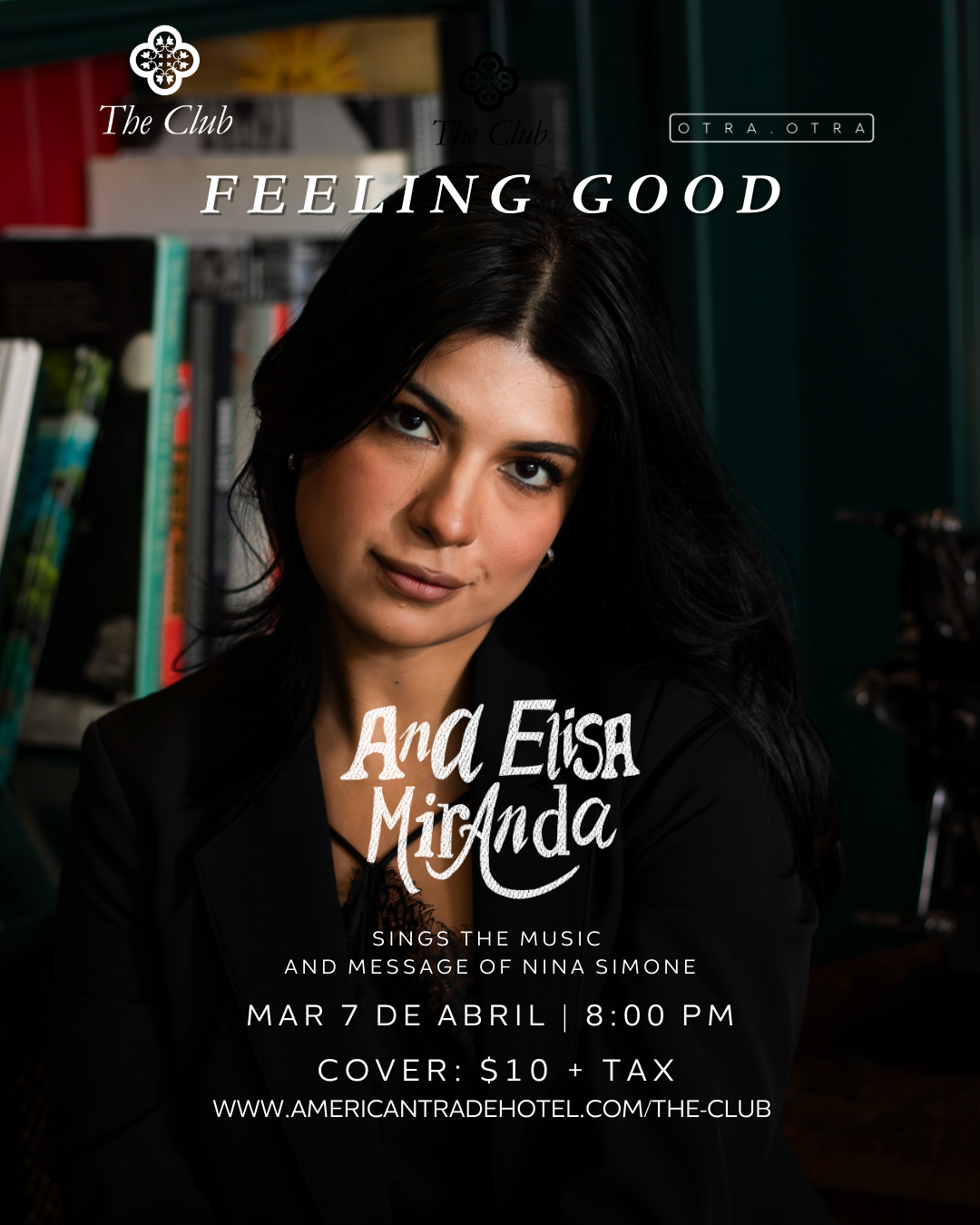 Poster: Emilio Martini & The New Quartet Ensemble performing live at The Fox. Musicians' photos surround event details.