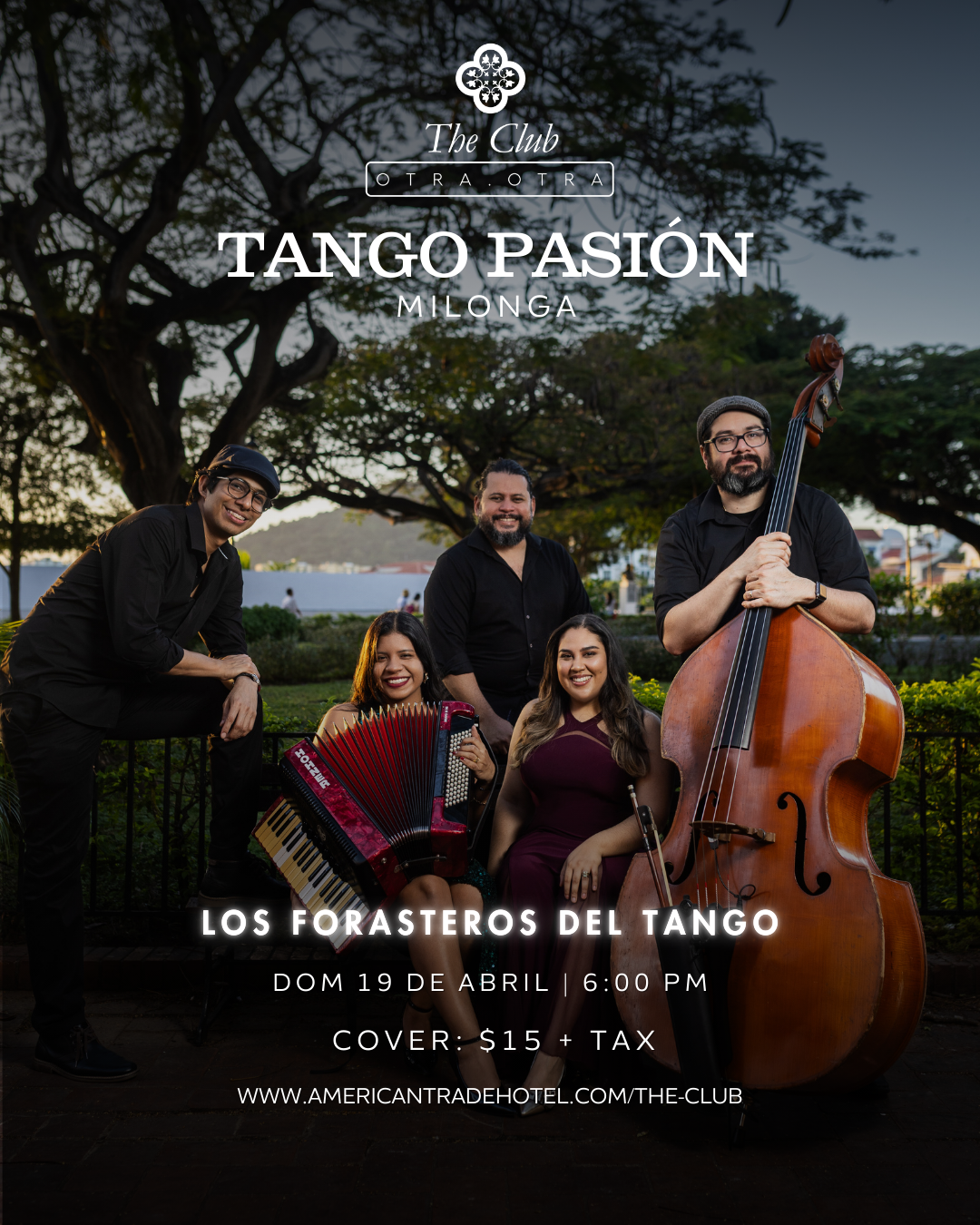 Jazz club poster: singer Geraldine Ehrman, black dress, holding a microphone.