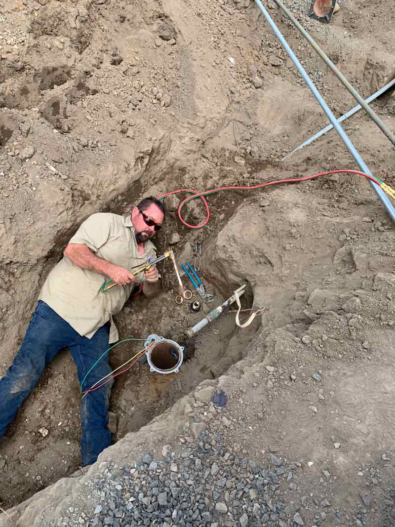 man in dirt