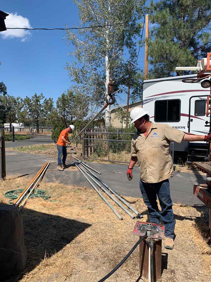 man working outside