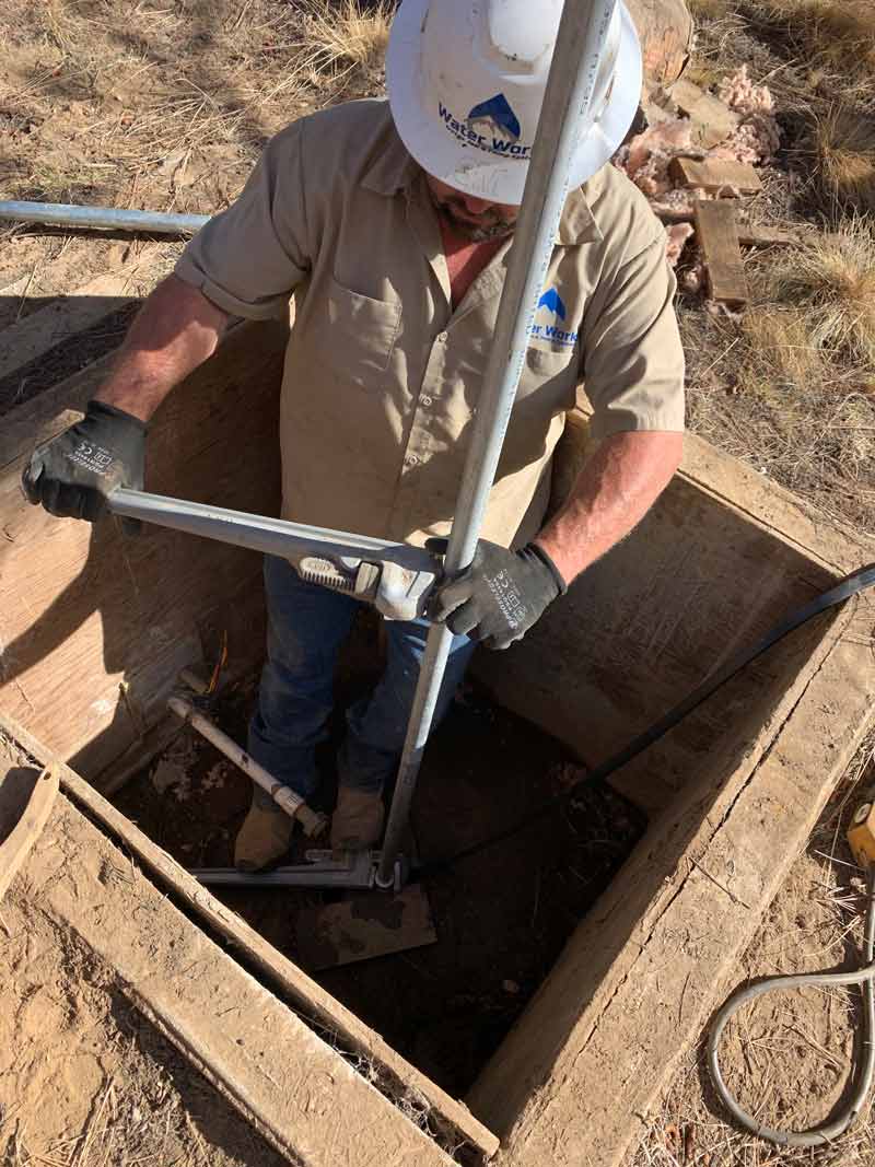 man in hole