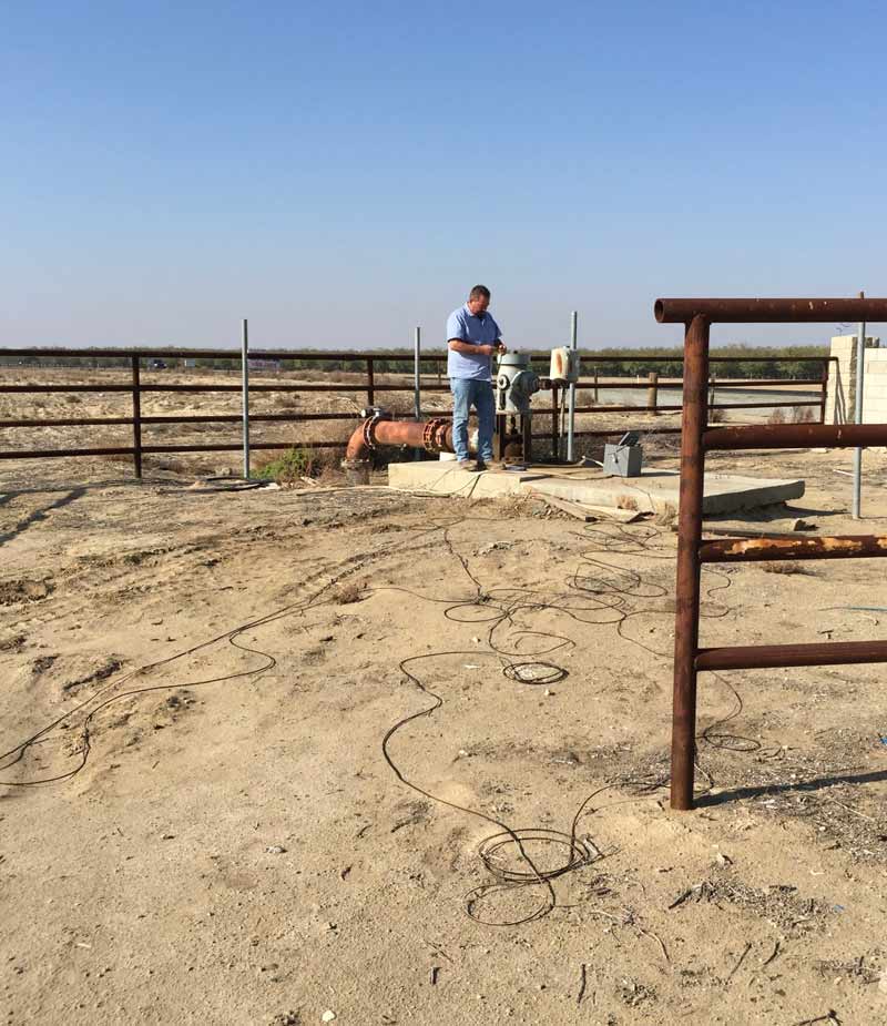 man working outside
