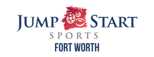 A logo for jump start sports in Fort Worth, Texas