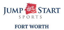 A logo for jump start sports in Fort Worth, Texas