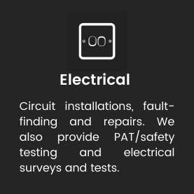 Electrical services, rewiring, socket replacement, electrical safety tests