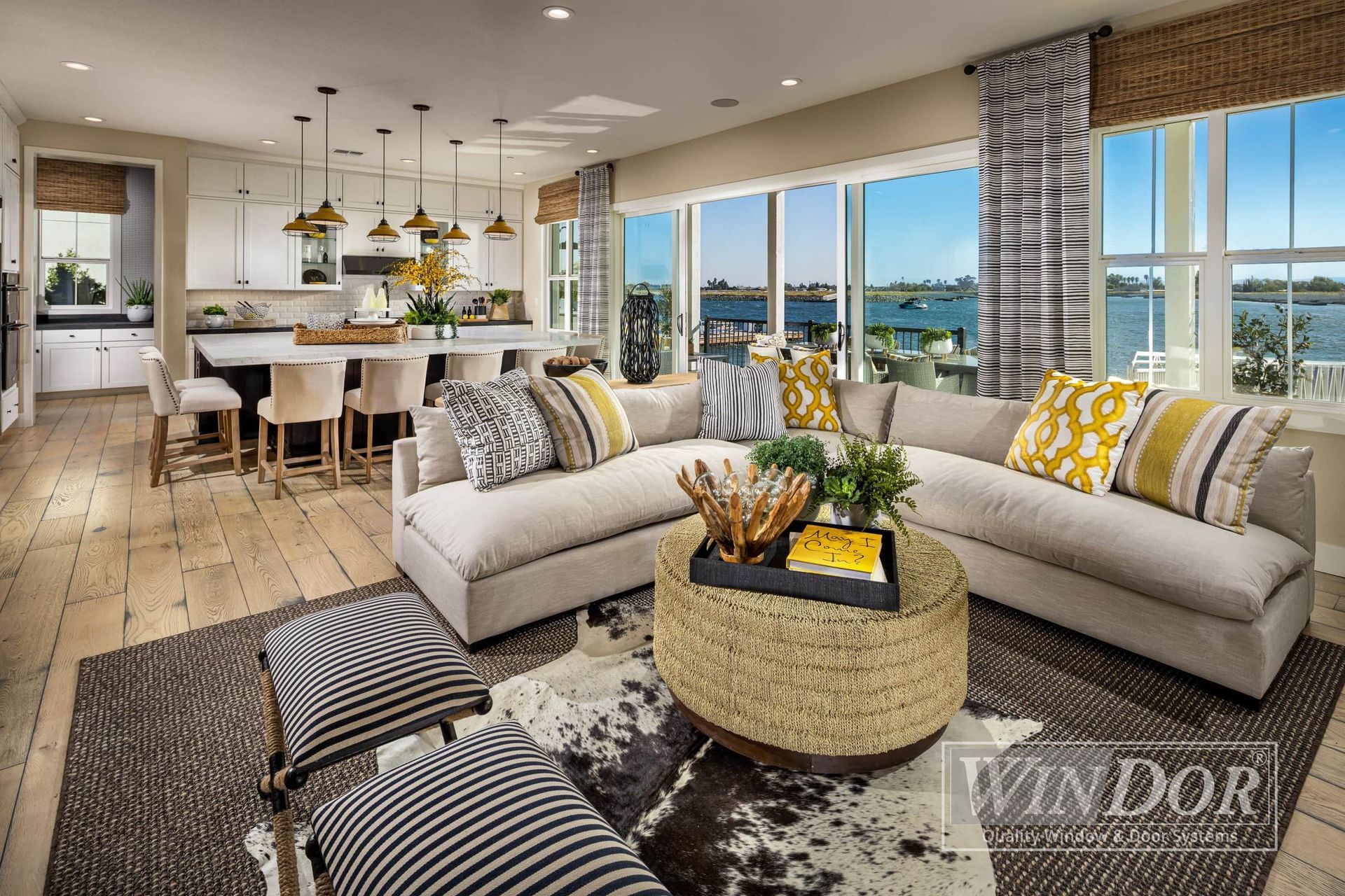 A living room with two couches and a coffee table