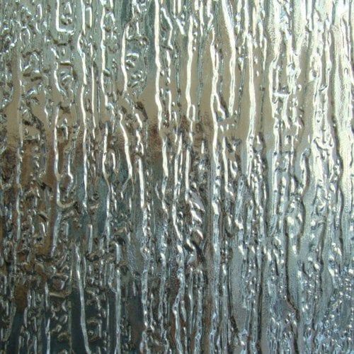 A close up of a glass with water drops on it