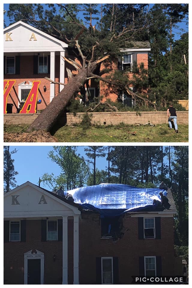 Tree Falls Into A House — Monroe, LA — Munholland Tree Service