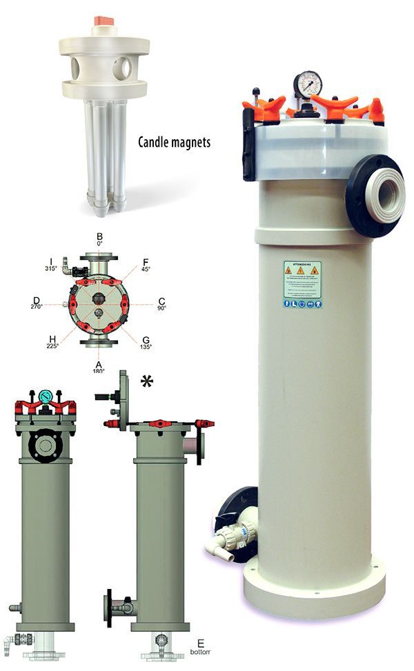Magnetic Filter Housing and Candle Magnets
