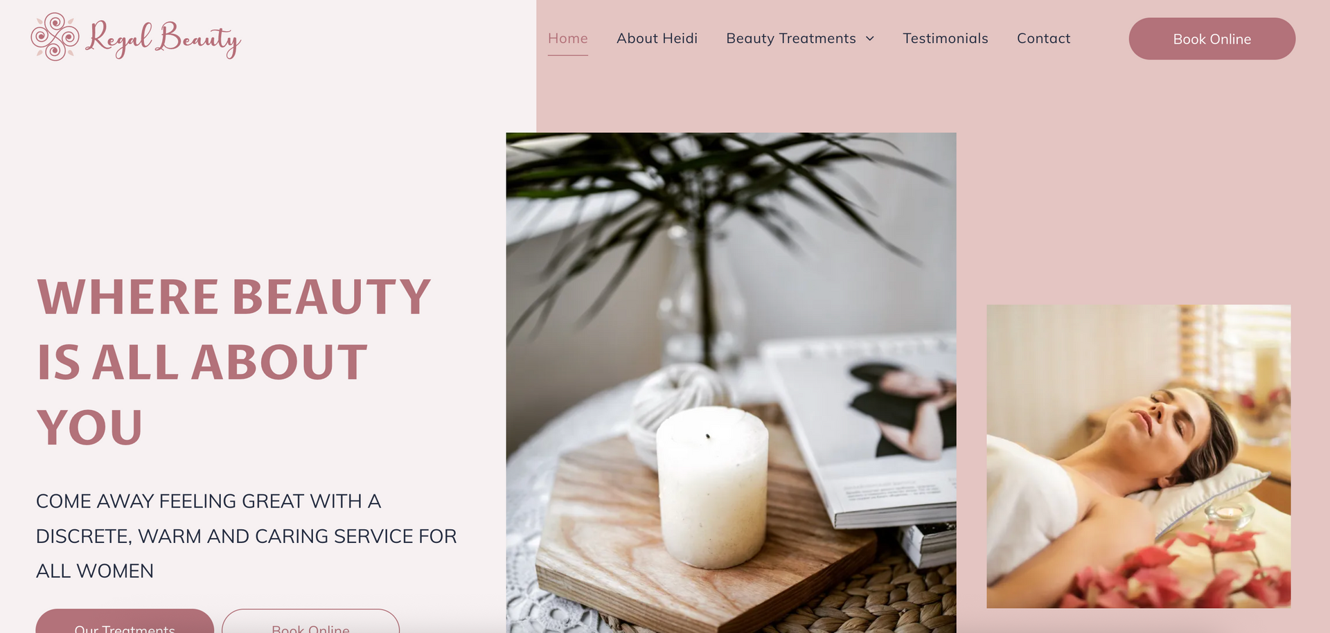 A screenshot of Helo Works website.