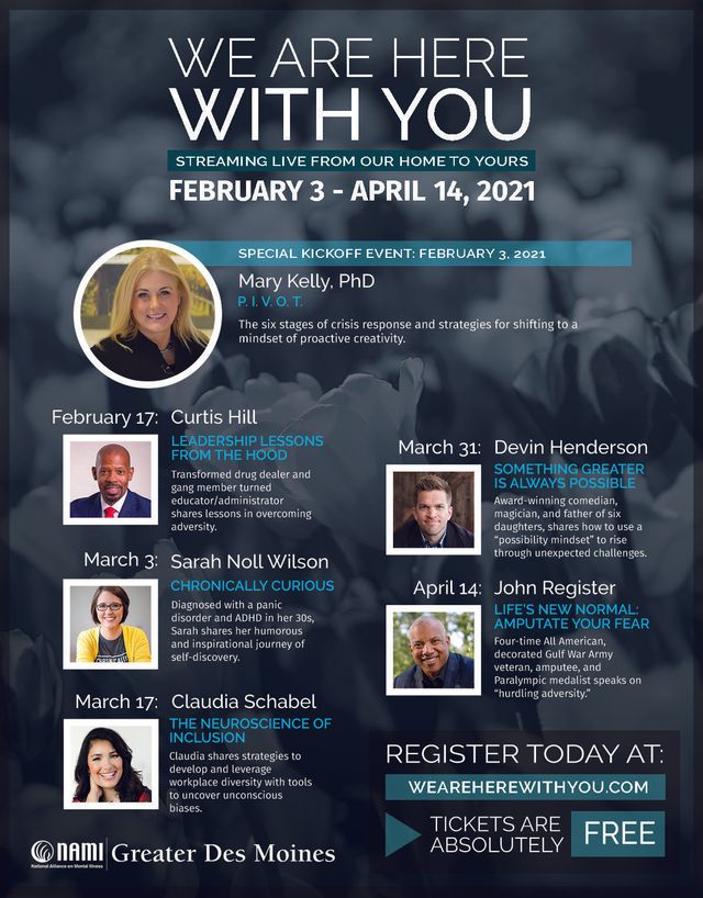 Nami Greater Des Moines Hosting We Are Here With You Event