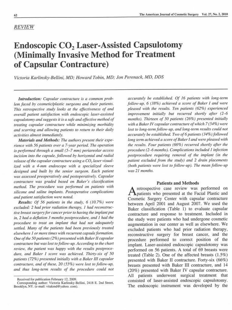 Title page for a medical study, 