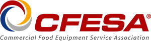 The CFESA logo, featuring a colorful circular graphic next to the red text 