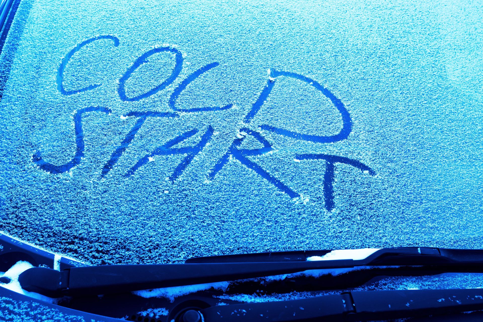 Cold start sign on a window | Woodie's Auto Service & Repair Centers
