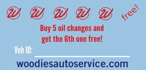 Woodies loyalty card | Woodie's Auto Service & Repair Centers