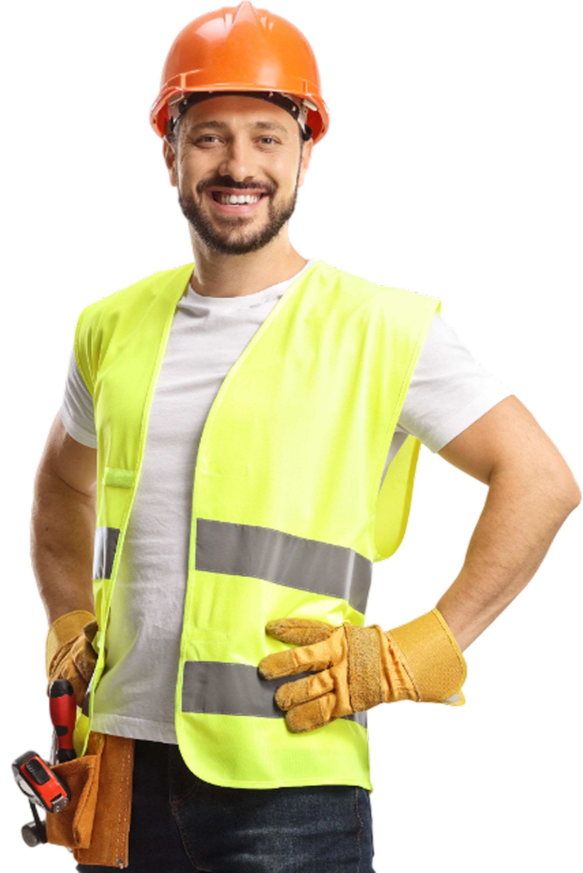 One of the road worker