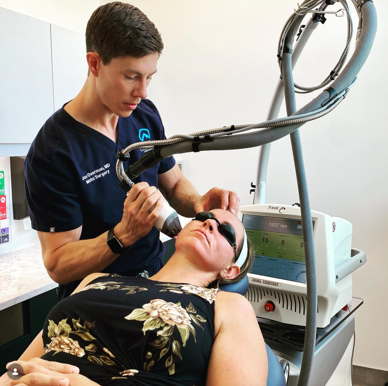 Dr. Overman Performs Fraxel Dual Laser
