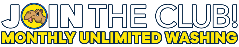 A sign that says join the club monthly unlimited washing