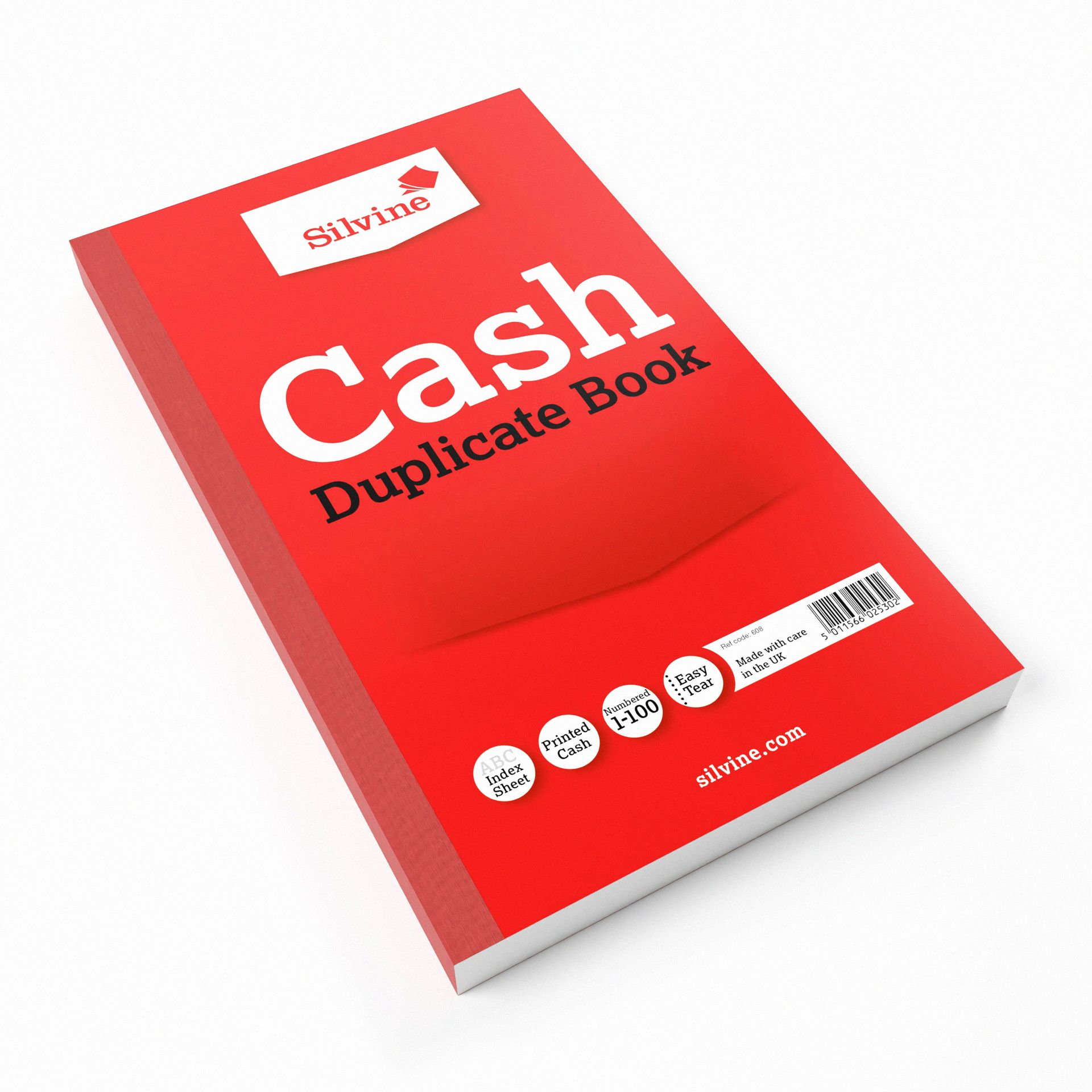 Pink tinted notebook, revision card pack and pink stationery accessories on a grey lined background.