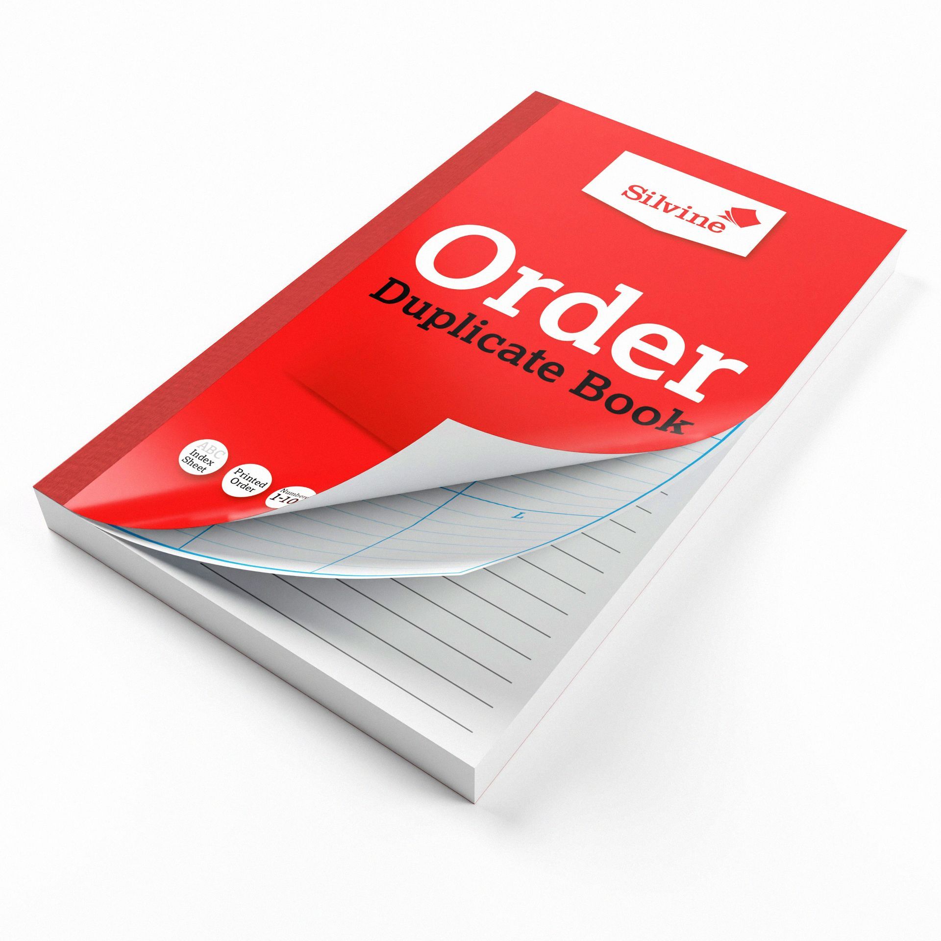 Order duplicate book on a white background
