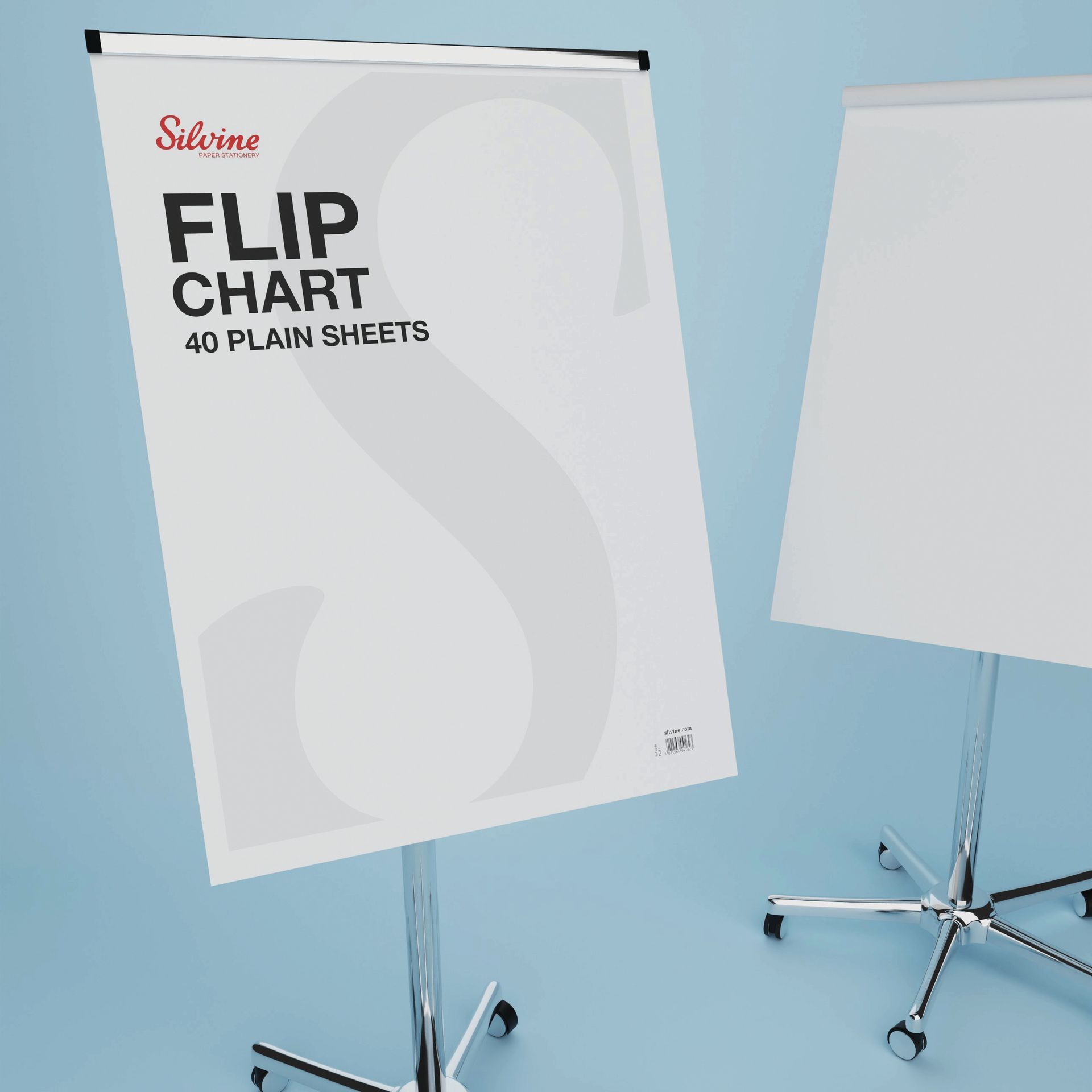 Silvine Flip Chart pad on a flip chart stand