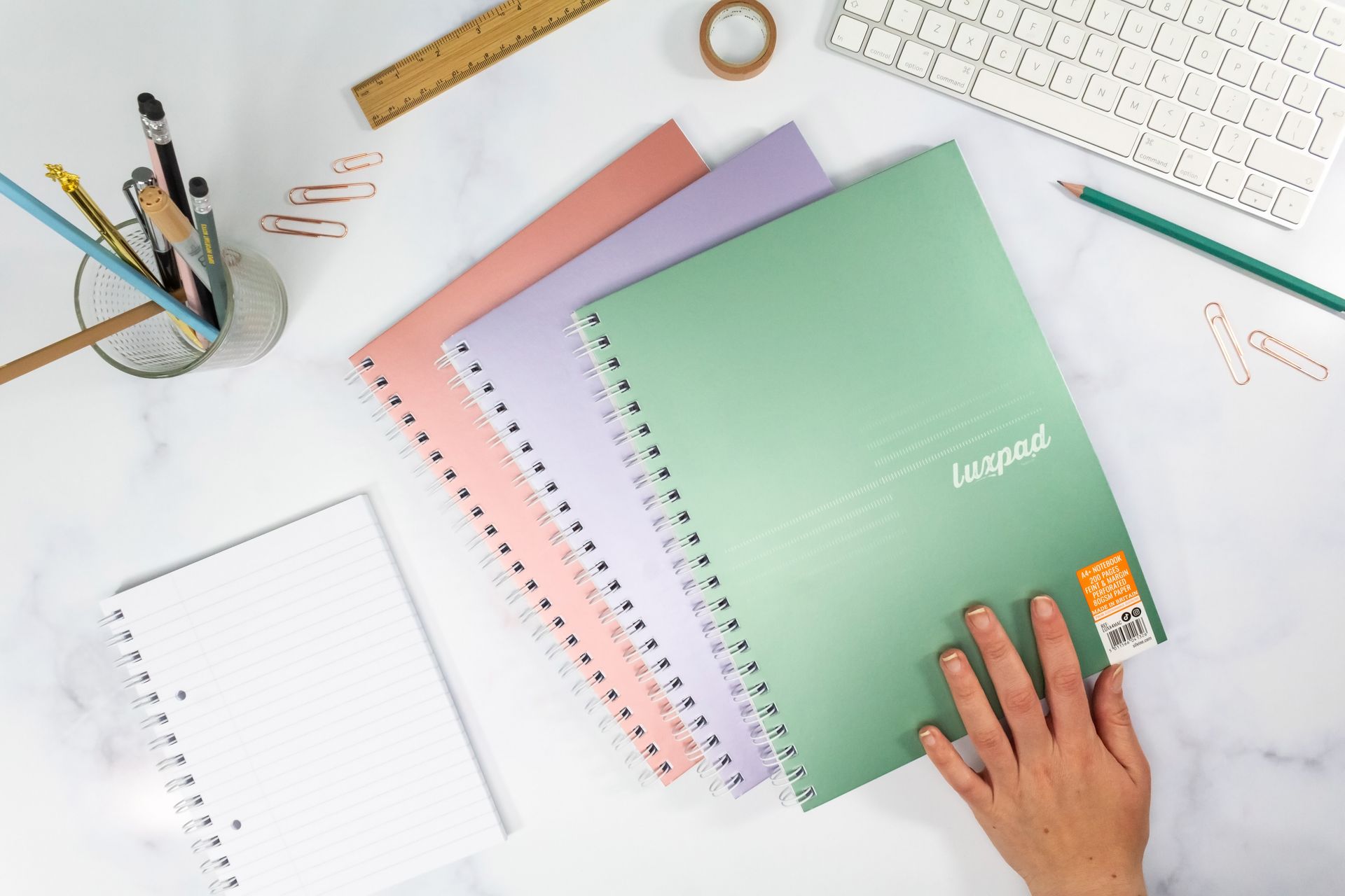 Metallic notebooks by Silvine w